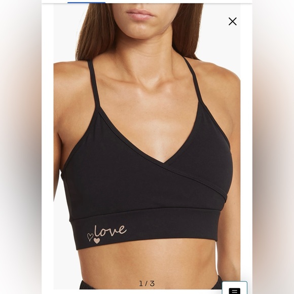 Electric Yoga Other - Electric Yoga Black Love Sports Bra